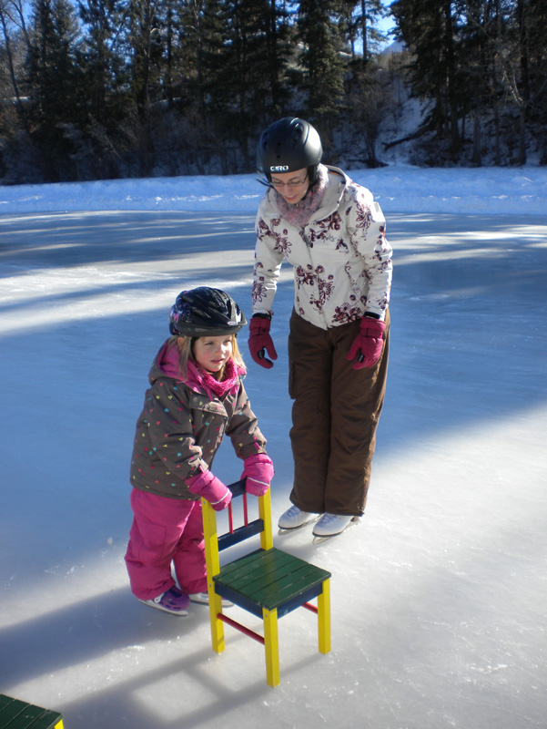 Skating at Bowness Park (1)